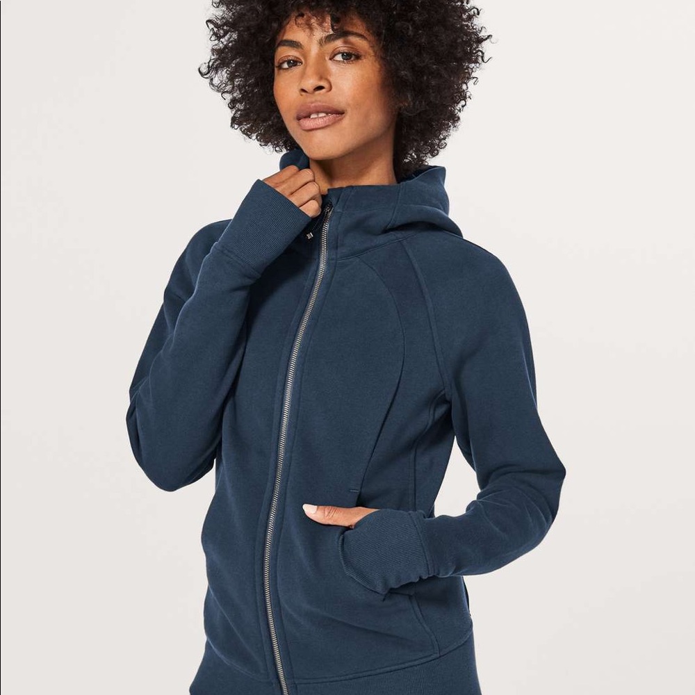 LULULEMON Mach Blue Scuba Hoodie (size 4)